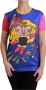 Dolce & Gabbana Paarse Varken Supergirl Katoenen T-shirt Multicolor Dames - Thumbnail 1