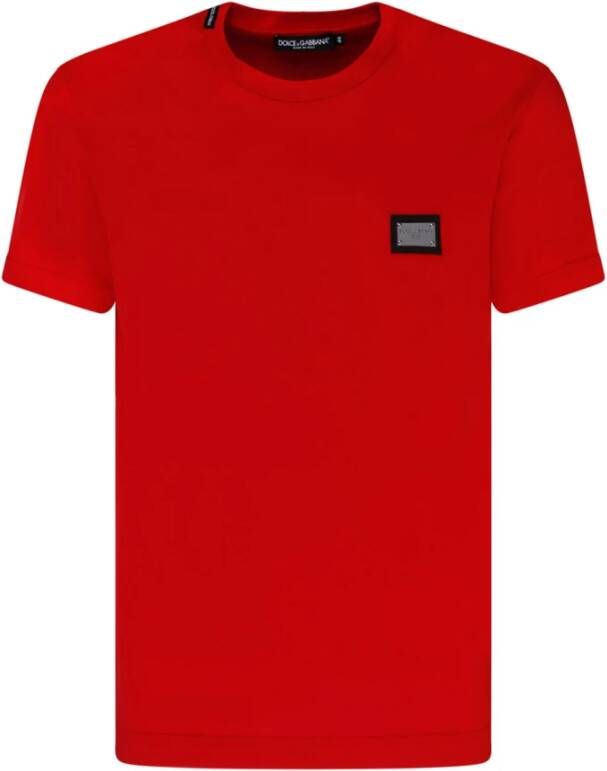 Dolce & Gabbana Rode T-shirts en Polos van Dolce Gabbana Red Heren