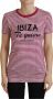 Dolce & Gabbana Wit Roze Ibiza Exclusieve T-shirt Pink Dames - Thumbnail 1