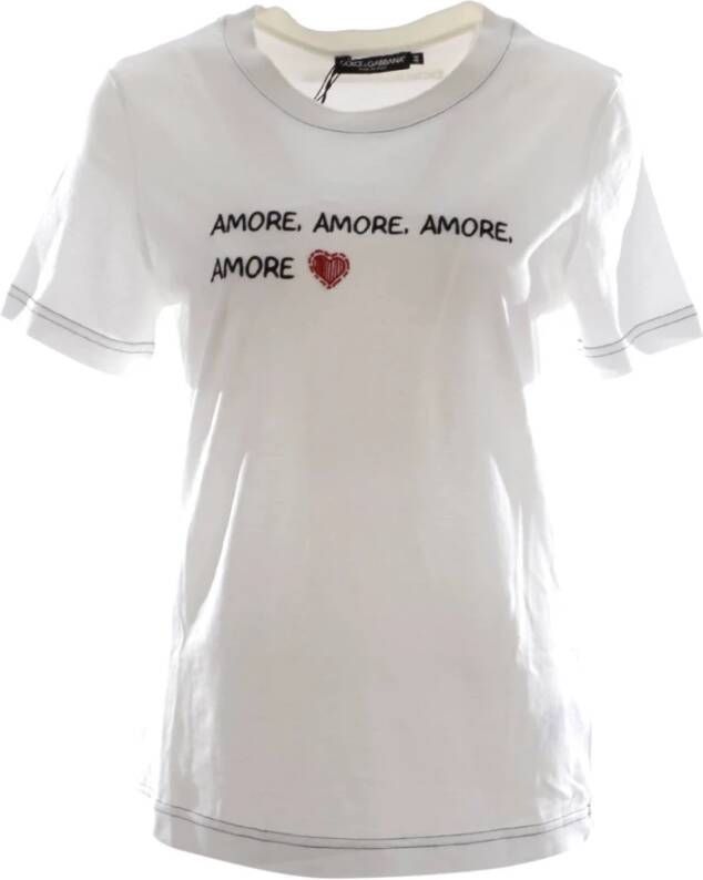 Dolce & Gabbana T-Shirts Wit Dames