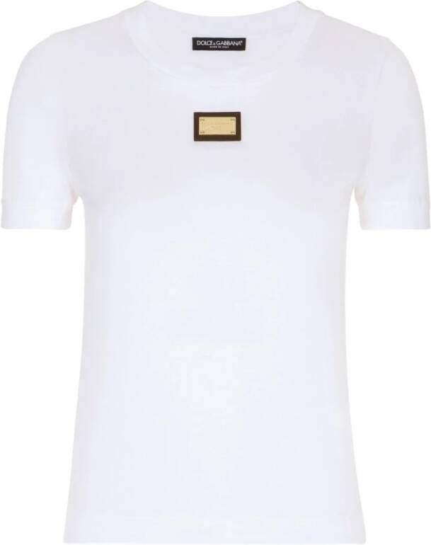 Dolce & Gabbana Witte T-shirts en Polos van DolceGabbana White Dames