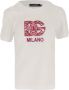 Dolce & Gabbana Luxe witte T-shirt met DG-logo patch White Dames - Thumbnail 1