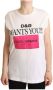 Dolce & Gabbana Wit Logo Print Mouwloos Tank T-Shirt White Dames - Thumbnail 1