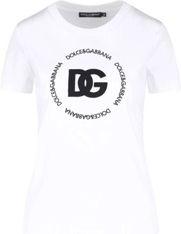 Dolce & Gabbana Lichte en Natuurlijke Witte T-shirt White Dames