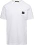 Dolce & Gabbana Wit T-shirt met Logo-Plaque voor Casual Gelegenheden White Heren - Thumbnail 1