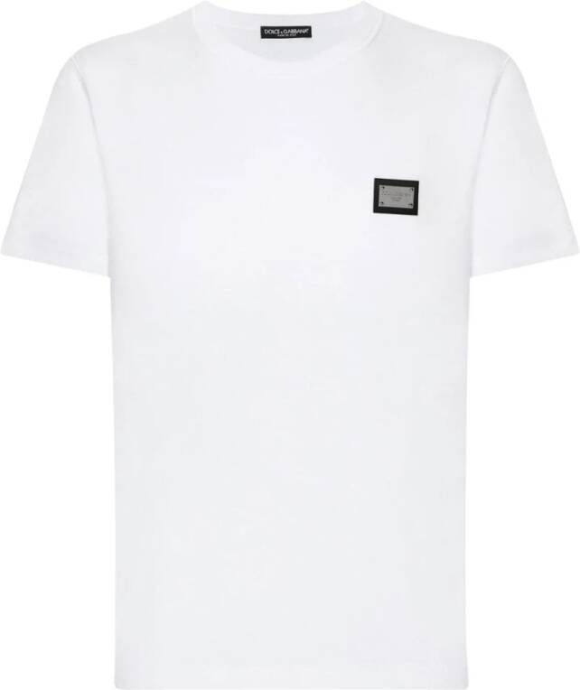 Dolce & Gabbana Men Clothing T-Shirts Polos White Ss23 Wit Heren