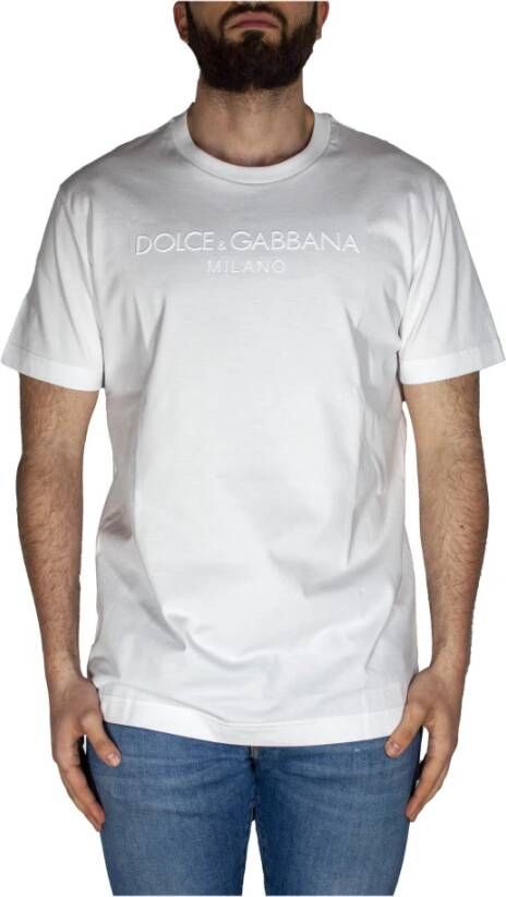 Dolce & Gabbana T-Shirts Wit Heren