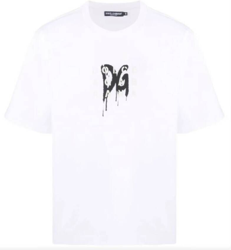 Dolce & Gabbana Premium Wit T-shirt voor Moderne Mannen White Heren