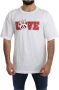 Dolce & Gabbana Witte Love Panda Print Top T-shirt White Heren - Thumbnail 1