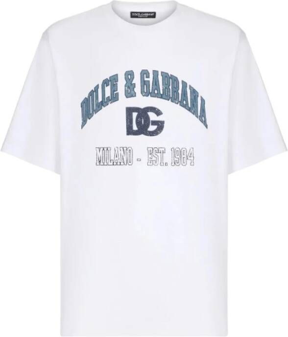 Dolce & Gabbana T-Shirts Wit Heren