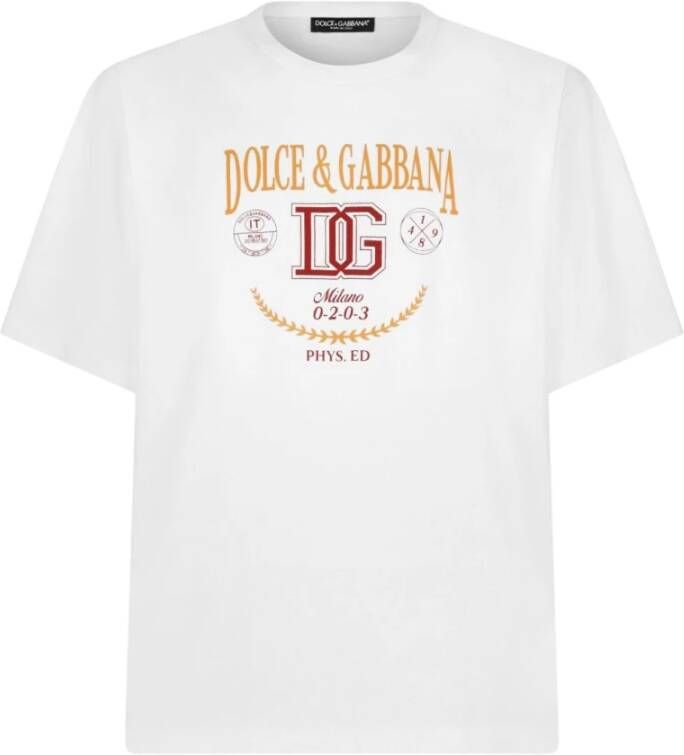 Dolce & Gabbana T-Shirts Wit Heren