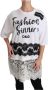 Dolce & Gabbana Witte Fashion Sinner Katoenen Kant T-shirt Top White Dames - Thumbnail 3