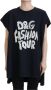 Dolce & Gabbana Zwarte Modieuze Ronde Hals Katoenen T-shirt Black Dames - Thumbnail 1