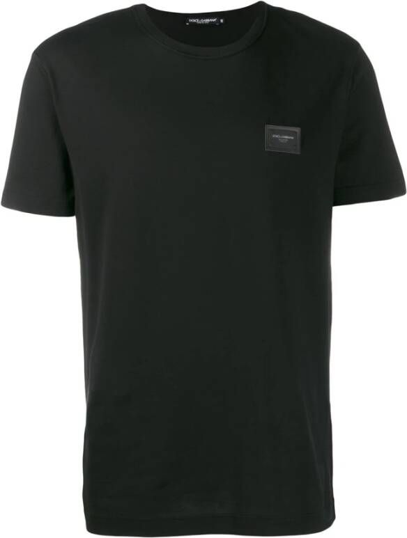 Dolce & Gabbana Logo Plaque T-Shirt Black Heren