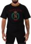Dolce & Gabbana Zwart Katoenen Geborduurd Crewneck T-shirt Black Heren - Thumbnail 1