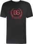Dolce & Gabbana Zwart T-shirt met geborduurd logo Black Heren - Thumbnail 1