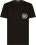Dolce & Gabbana Zwart geborduurd logo T-shirt Black Heren - Thumbnail 1