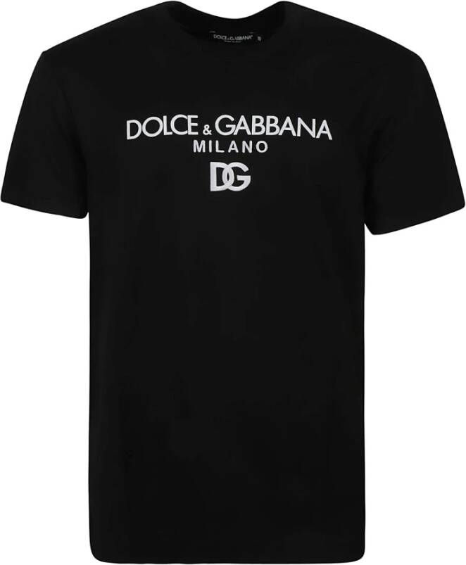 Dolce & Gabbana Upgrade je casual garderobe met deze DG T-shirt Black Heren