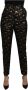 Dolce & Gabbana Zwarte Gouden Brokaat Hoge Taille Broek Black Dames - Thumbnail 1