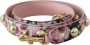 Dolce & Gabbana Roze Bloemen Gouden Studs Tas Accessoire Schouderband Yellow Dames - Thumbnail 1