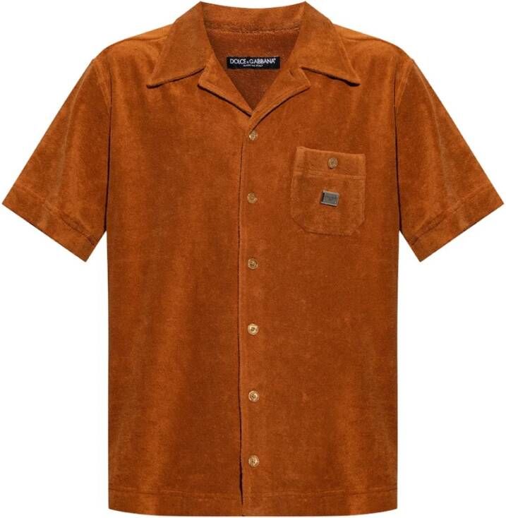 Dolce & Gabbana Terry shirt Oranje Heren