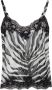 Dolce & Gabbana Top with animal motif Zwart Dames - Thumbnail 3