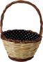 Dolce & Gabbana Beige Houten Geweven Rieten Mand Tote Tas Beige Dames - Thumbnail 1