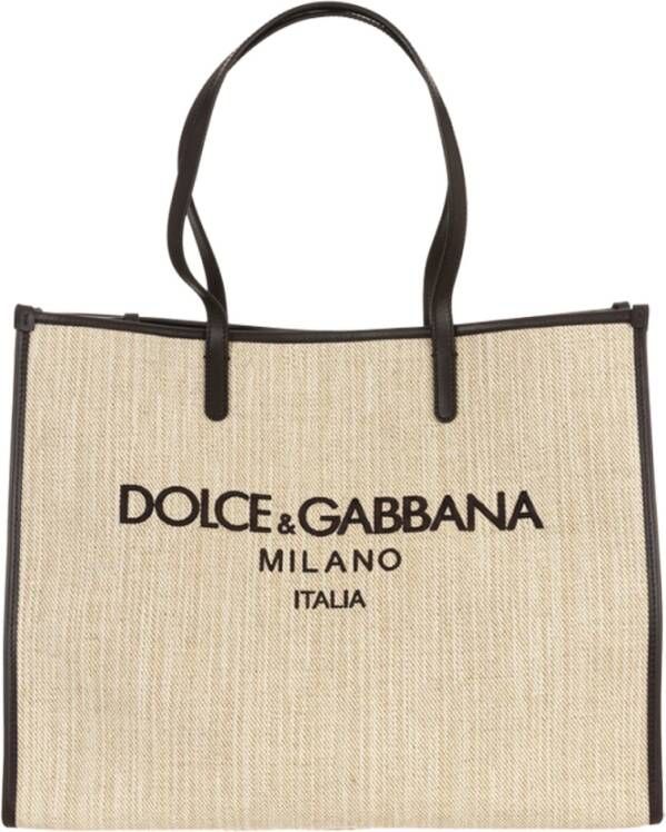 Dolce & Gabbana Stijlvolle Winkeltas Beige Dames