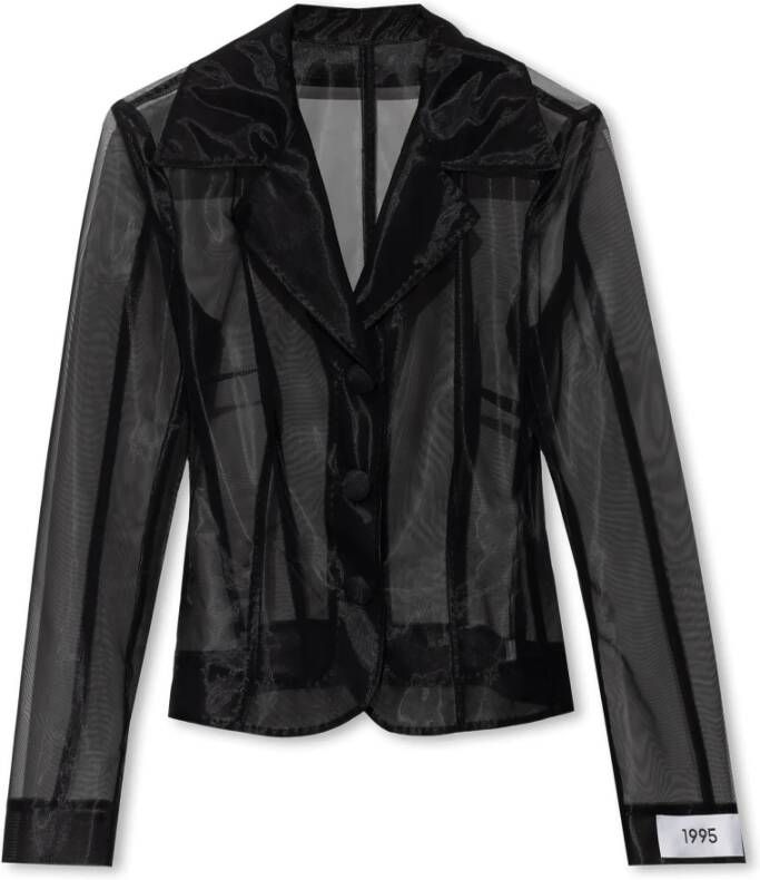 Dolce & Gabbana Transparante blazer Zwart Dames