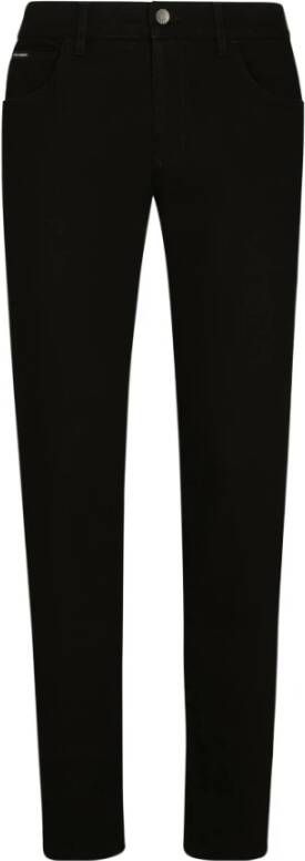 Dolce & Gabbana Zwarte Slim-fit Jeans voor Heren Black Heren