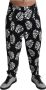 Dolce & Gabbana Zwarte katoenen stretchbroek met bladprint Black Heren - Thumbnail 1