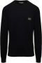 Dolce & Gabbana Zwarte Sweaters Pull Girocollo Black Heren - Thumbnail 1
