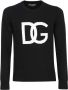 Dolce & Gabbana Dolce Gabbana Logo Wool Sweater Zwart Heren - Thumbnail 3
