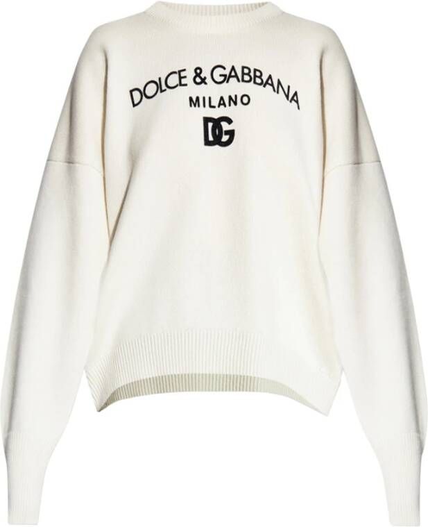 Dolce & Gabbana Truien met ronde hals Beige Dames