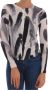 Dolce & Gabbana Cardigan Lightweight Silk Paint Stroke Sweater Meerkleurig Dames - Thumbnail 1