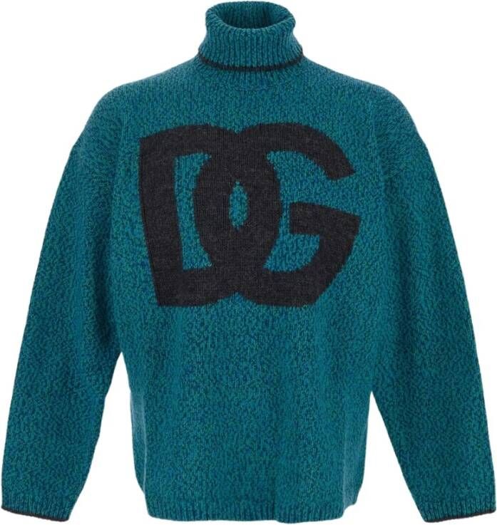 Dolce & Gabbana Turtlenecks Blauw Heren