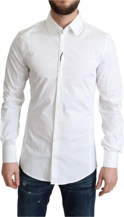 Dolce & Gabbana Veelzijdig Heren Overhemd van Katoen White Heren