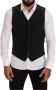 Dolce & Gabbana Verrijk je formele kleding met deze prachtige katoenen vest Black Heren - Thumbnail 1