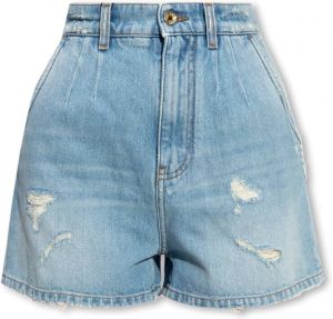 Dolce & Gabbana Versleten denim shorts Blauw Dames