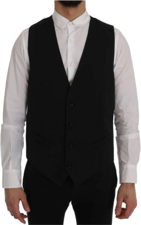 Dolce & Gabbana Vests Zwart Heren
