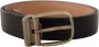 Dolce & Gabbana Blauw Kalfsleer Zilveren Metalen Gesp Klassieke Riem Blauw Heren - Thumbnail 1