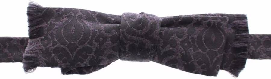 Dolce & Gabbana Luxe Paisley en Barok Vlinderdas Black Heren