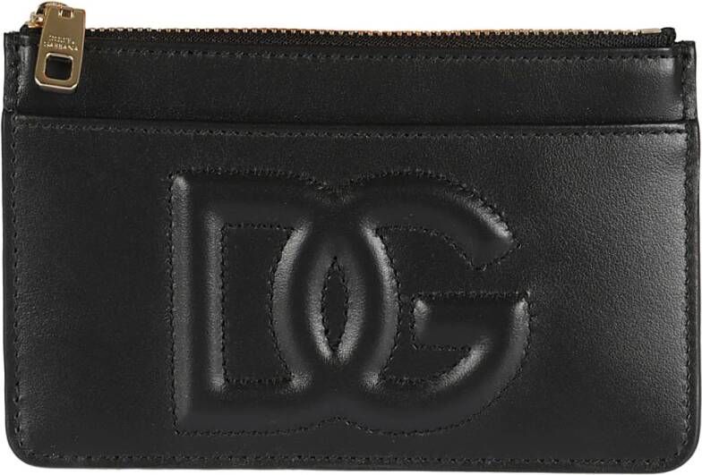 Dolce & Gabbana Zwarte portemonnee met kaartsleuven en muntvakje Black Dames