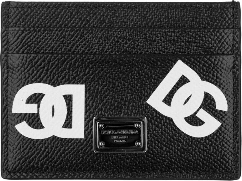 Dolce & Gabbana Smalle Portemonnee met Creditcardvakjes Black Heren