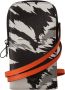 Dolce & Gabbana Grijze Leren Cross Body Kaarthouder met Nekband Gray Dames - Thumbnail 1