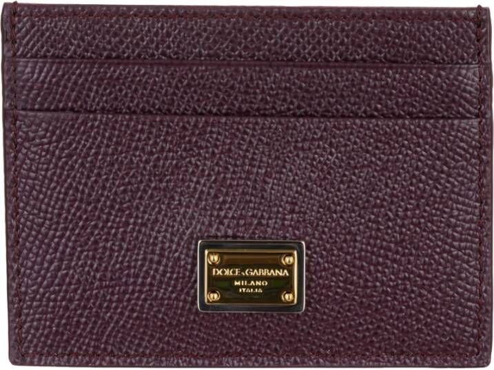 Dolce & Gabbana Wallets Cardholders Paars Dames