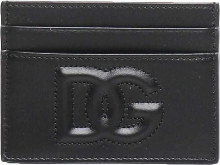 Dolce & Gabbana Zwarte Leren Damesportemonnee Compact Ontwerp Gemaakt in Italië Black Dames - Foto 3