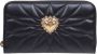 Dolce & Gabbana Stijlvolle Matelasse Nappa Portemonnee Black Dames - Thumbnail 1