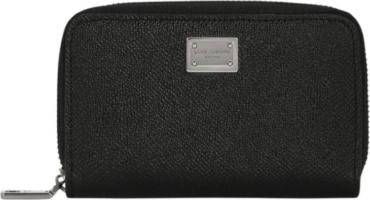 Dolce & Gabbana Designer Portemonnees Black Heren