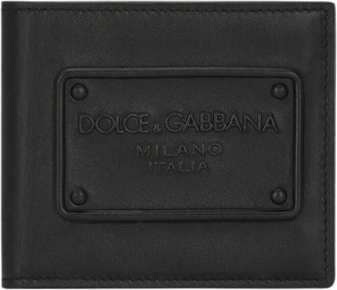 Dolce & Gabbana Zwarte Dolce Gabbana Portemonnees Black Heren